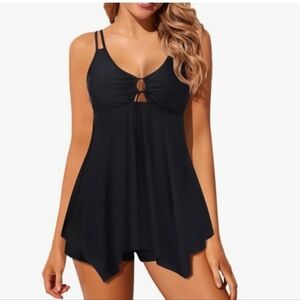 Aqua Eve Black Swim Tankini